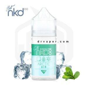 naked-100-salt-mint-original-35mg Authentic Naked 100 Salt Mint 30ml bottle in 35mg concentration with ice cubes and mint leaves