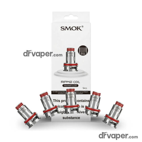 عبوة كويلات سموك ار بي ام 2 (SMOK RPM 2) ميش الأصلية بمقاومة 0.23 أوم لتبخير الشيشة الإلكترونية.