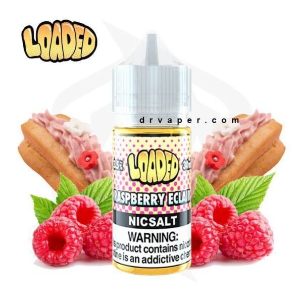 LOADED - raspberry eclair SALTNIC لودد - كيكه الاكلير بتوت العليق سولت نك LOADED - raspberry eclair SALTNIC لودد - كيكه الاكلير بتوت العليق سولت نك