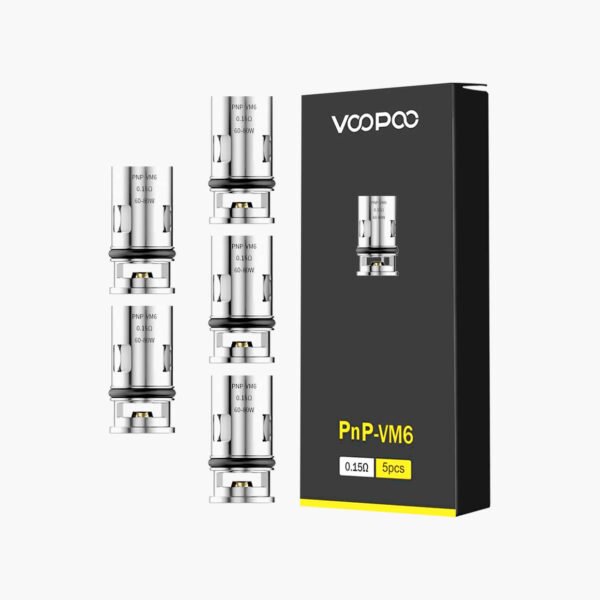 VOOPOO PnP-VM6 Coil 0.15 ohm resistance Highest Vapor Production Cloud Chasing