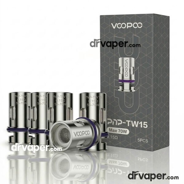 VOOPOO PnP-TW15 Coil 0.15 ohm resistance Dual-In-One Technology E-Shisha