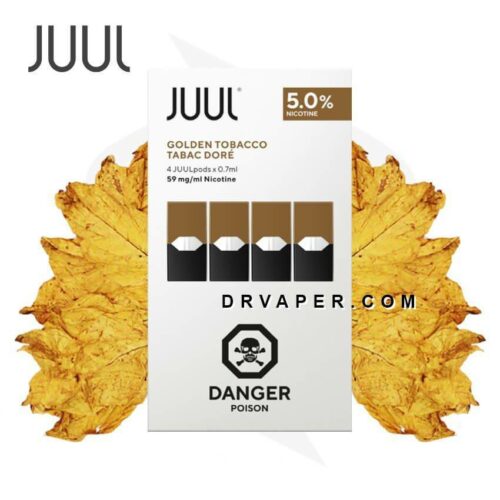 JUUL GOLDEN TOBACCO CANADA جول - توباكو ذهبي بودات وارد كندا