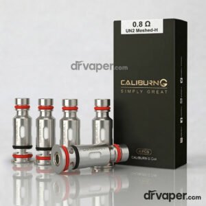 Authentic Caliburn G 0.8 ohm mesh coils for vape shisha from Dr Vape Saudi Arabia store