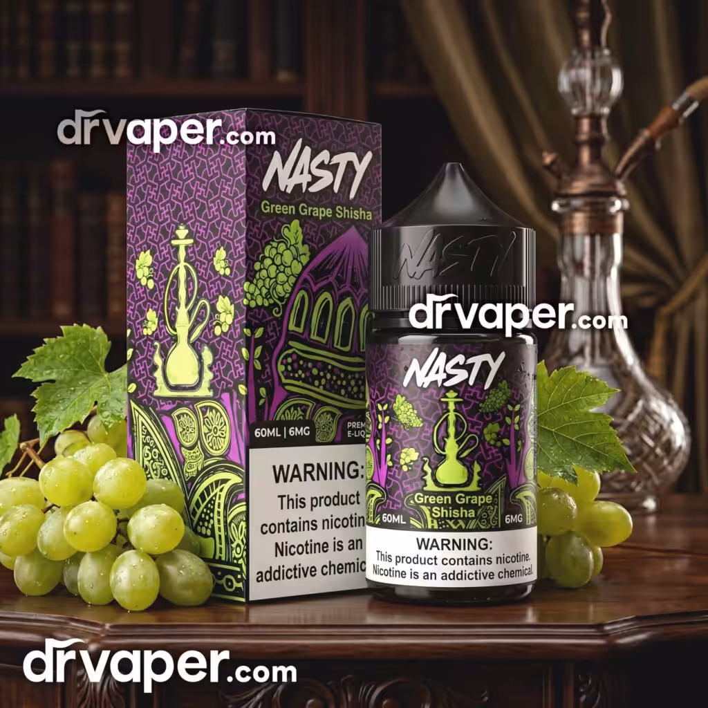 نكهة ناستي شيشة عنب أخضر (Nasty Green Grape Shisha) بحجم 60 مل