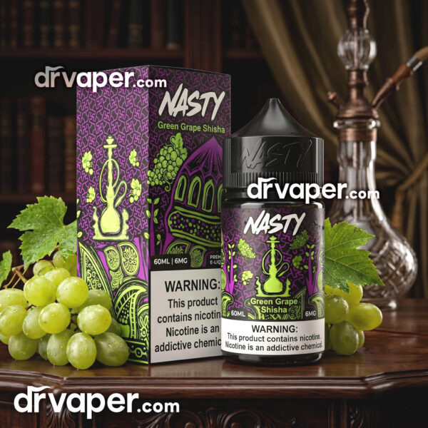 نكهة ناستي شيشة عنب أخضر (Nasty Green Grape Shisha) - 60 مل نكهة ناستي شيشة عنب أخضر (Nasty Green Grape Shisha) بحجم 60 مل