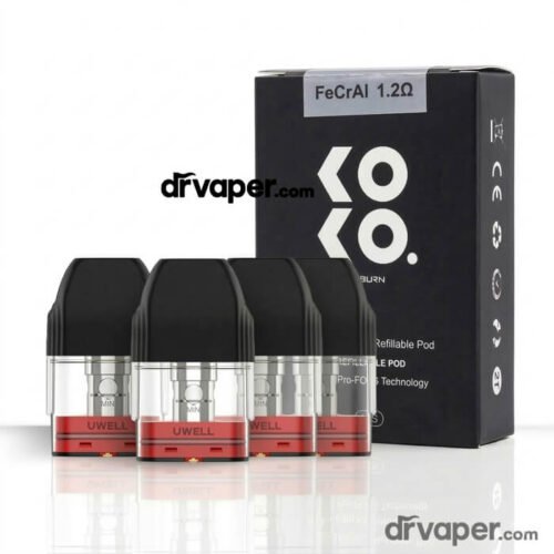 علبة 4 بودات يوويل كاليبرن كوكو أصلية بمقاومة 1.2 أوم من متجر دكتور فيب السعودية