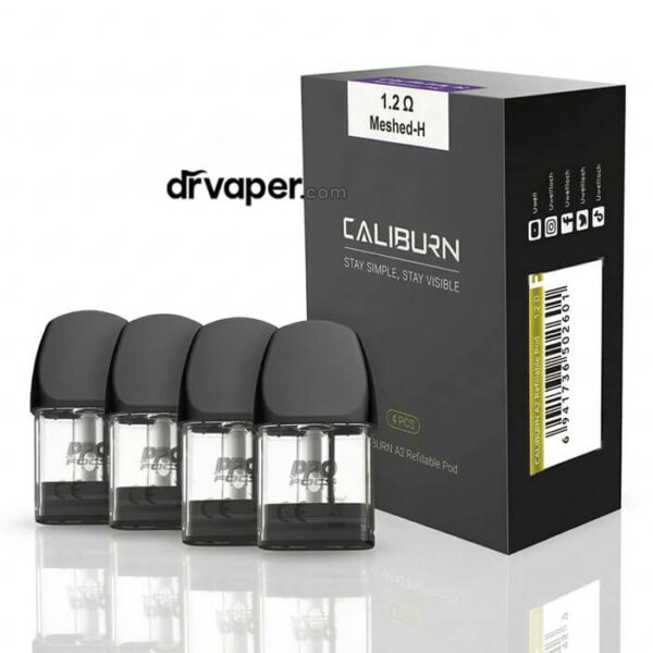uwell-caliburn-a2-ak2-pods-1.2-ohm-dr-vape-ksa ودات كاليبرن A2 و AK2 مقاومة 1.2 أوم أصلية من متجر دكتور فيب.
