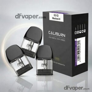 Authentic Uwell Caliburn A2 cartridges and pods to enhance salt nicotine flavor.