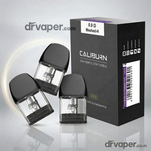 خراطيش وبودات يو ويل كاليبرن A2 الأصلية لتعزيز نكهة السولت نيكوتين.