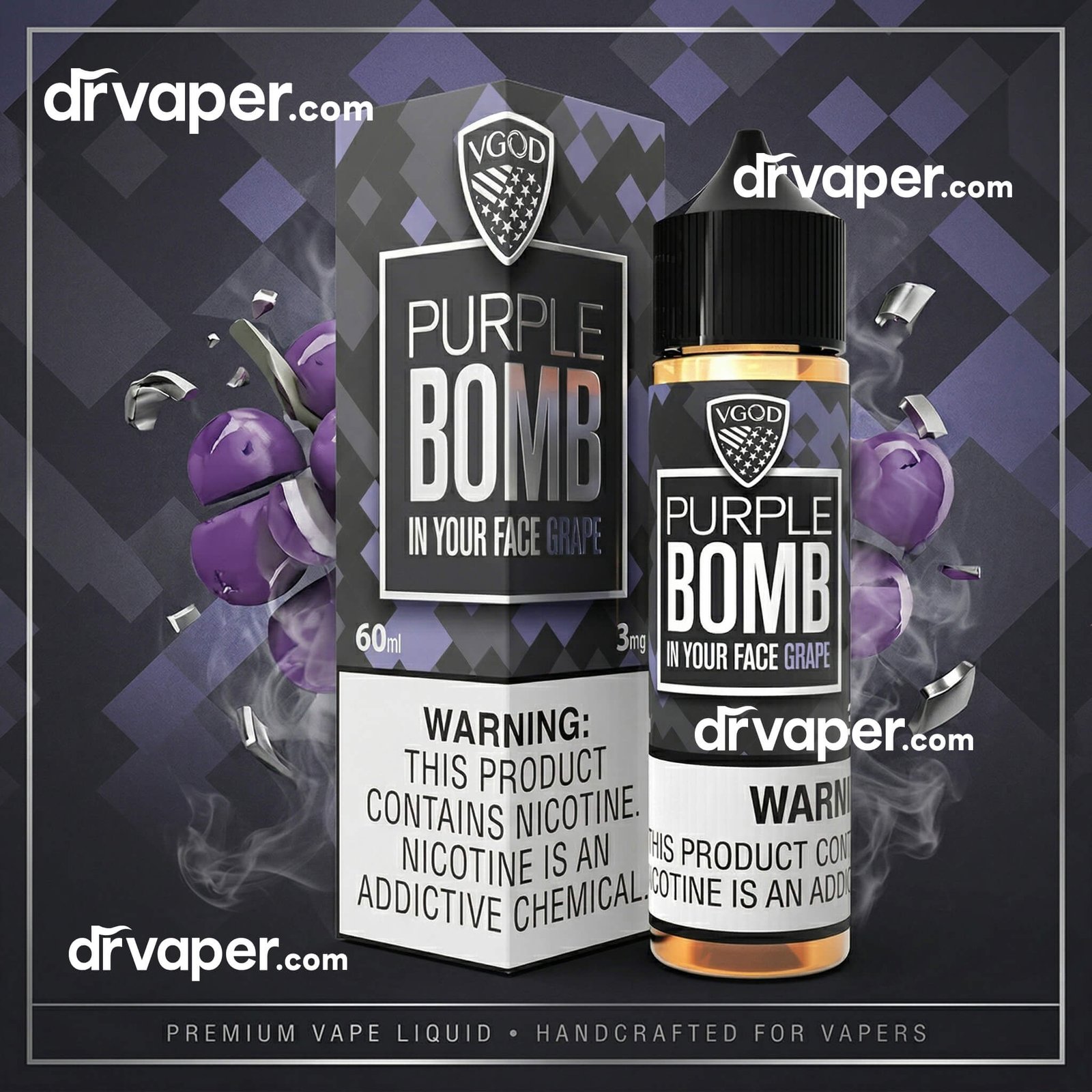 VGOD Purple Bomb 60ml E-Liquid | Premium Vape | From Dr Vape