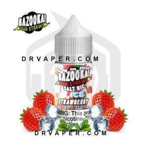 بازوكا فراوله بارده سولت نيكوتين 30 مل | bazooka strawberry ice salt nicotine 30ml