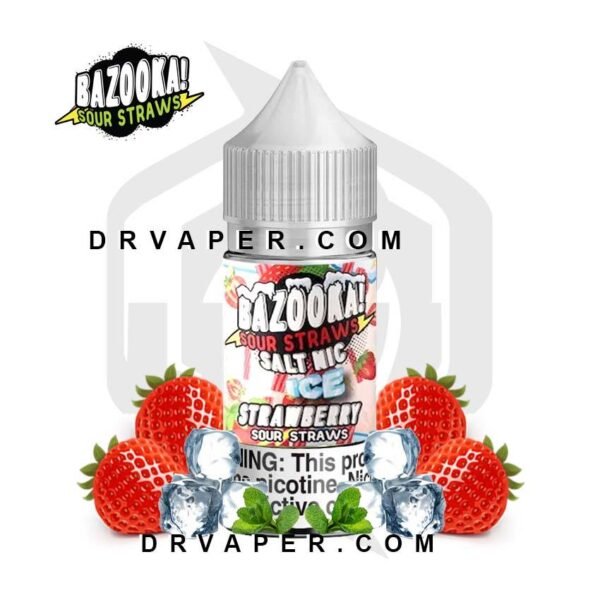 بازوكا فراوله بارده سولت نيكوتين 30 مل | bazooka strawberry ice salt nicotine 30ml