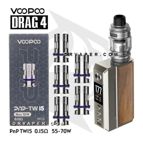 VOOPOO DRAG 4 KIT PALE GOLD WALNUT