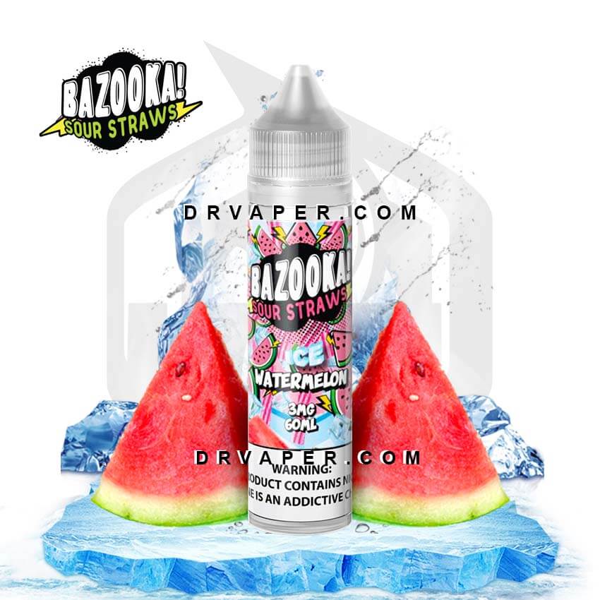 BAZOOKA WATERMELON ICE SOUR STRAWS 60ML