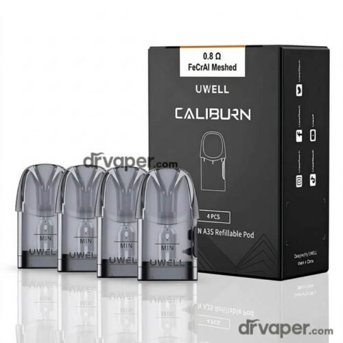 بودات كاليبرن A3S شفافة تعبئة جانبية مقاومة 0.8 أوم