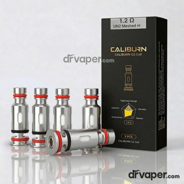 عبوة كويلات كاليبرن جي 2 الأصلية بمقاومة 1.2 أوم من يو ويل (4 قطع) - متجر دكتور فيب