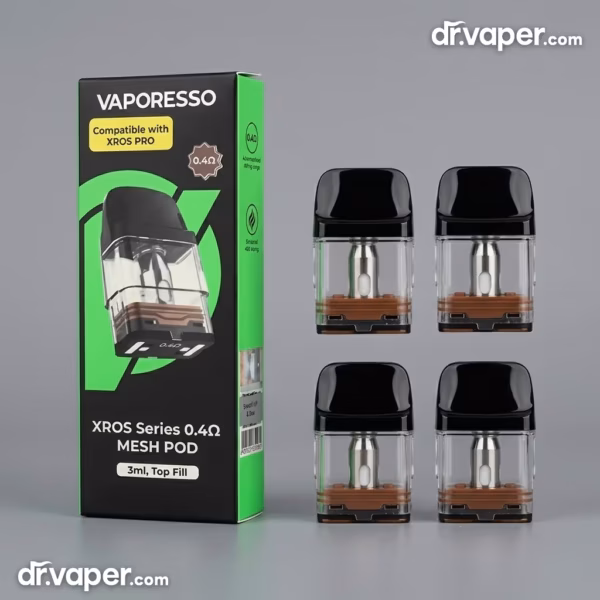 Vaporesso XROS 3ml pods 0.4 ohm with retail box, pack of 4