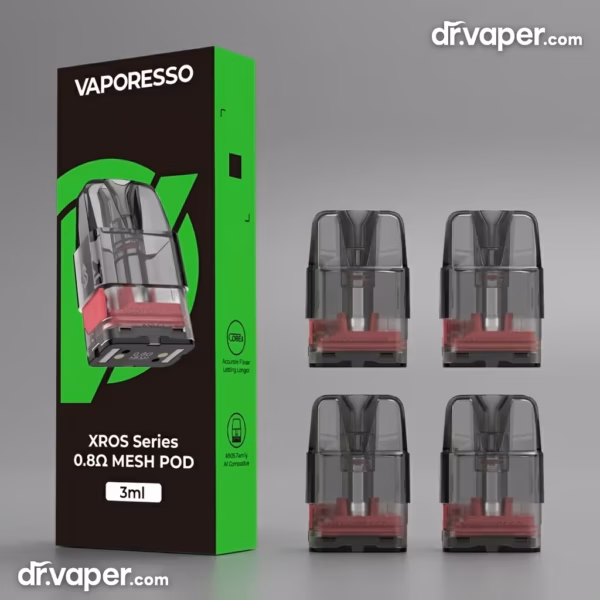 Vaporesso XROS 3ml pods 0.8 ohm with retail box, pack of 4