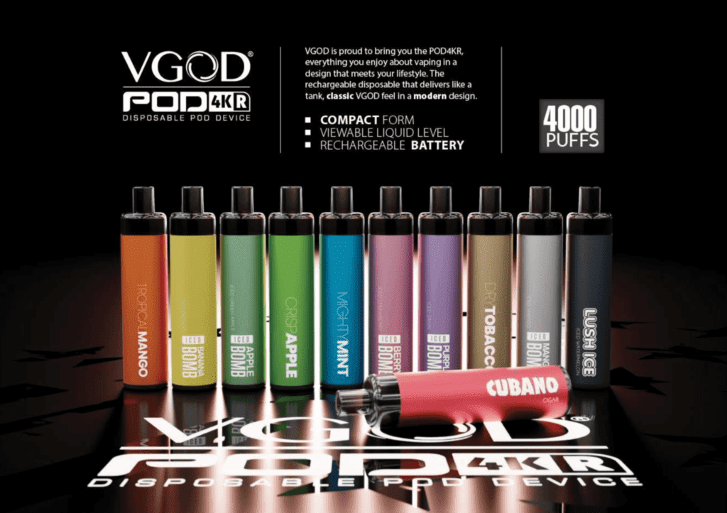 VGOD 4K 4000 PUFFS flavors