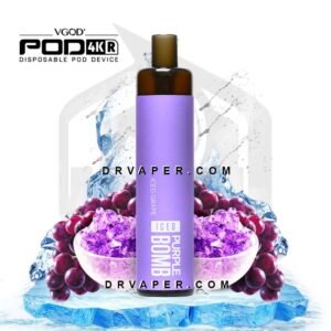 vgod 4k iced GRAPE purple bomb 4000 puff