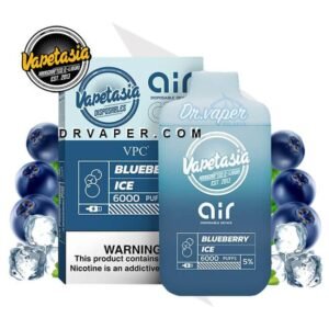 VAPETASIA X AIR BLUEBERRY ICE 6000PUFFS 5%