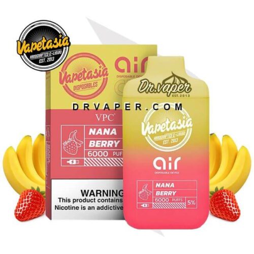 فيبتازيا اكس اير نانا بيري 6000 سحبه 5% vapetasia nana berry فيبتازيا اكس اير نانا بيري 6000 سحبه 5% vapetasia nana berry