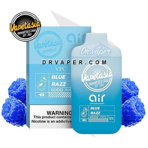 فيبتازيا اكس اير بلو راز 6000 سحبه 5% vapetasia blue razz فيبتازيا اكس اير بلو راز 6000 سحبه 5% vapetasia blue razz