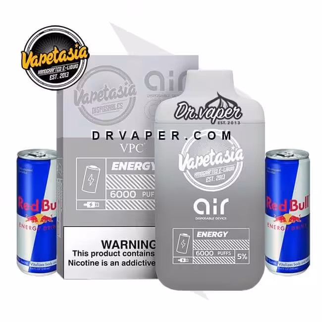فيبتازيا اكس اير انيرجي 6000 سحبه 5% vapetasia energy