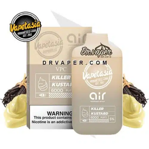 فيبتازيا كيلر كاسترد اكس اير 6000 سحبه 5% vapetasia killer kustard 6000 puff فيبتازيا كيلر كاسترد اكس اير 6000 سحبه 5% vapetasia killer kustard 6000 puff