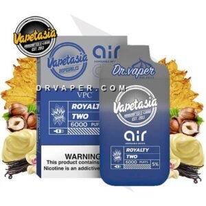 VAPETASIA X AIR ROYALTY TOW 6000PUFFS 5%