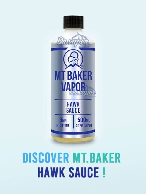 mt baker vape Hawk Sauce banner en HAWK SAUCE 500ML VAPE FLAVOR