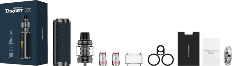 VAPORESSO TARGET 200 STARTER KIT box