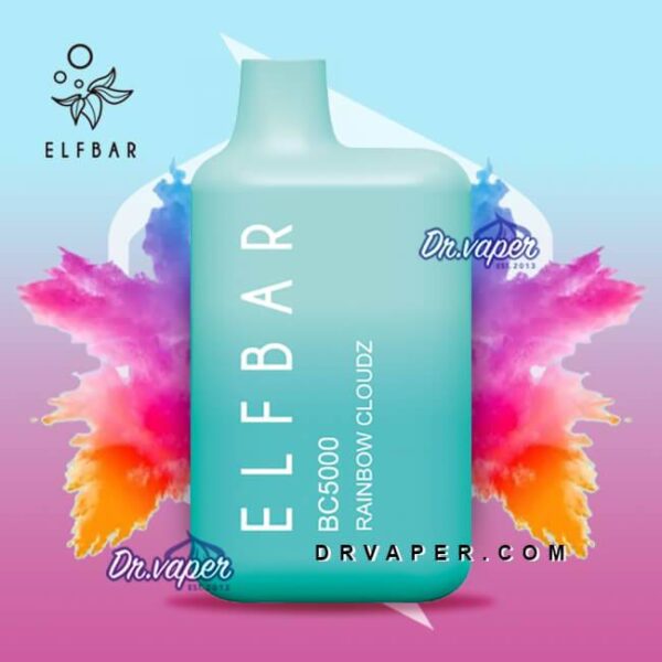 سحبة الف بار 5000 موش ريمبو كلاود | Elf bar Rainbow Cloudz 5000puffs BC5000