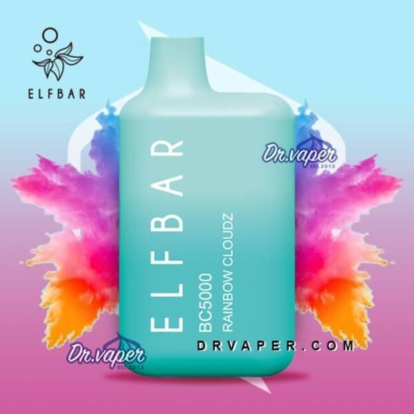 سحبة الف بار 5000 موش ريمبو كلاود | Elf bar Rainbow Cloudz 5000puffs BC5000