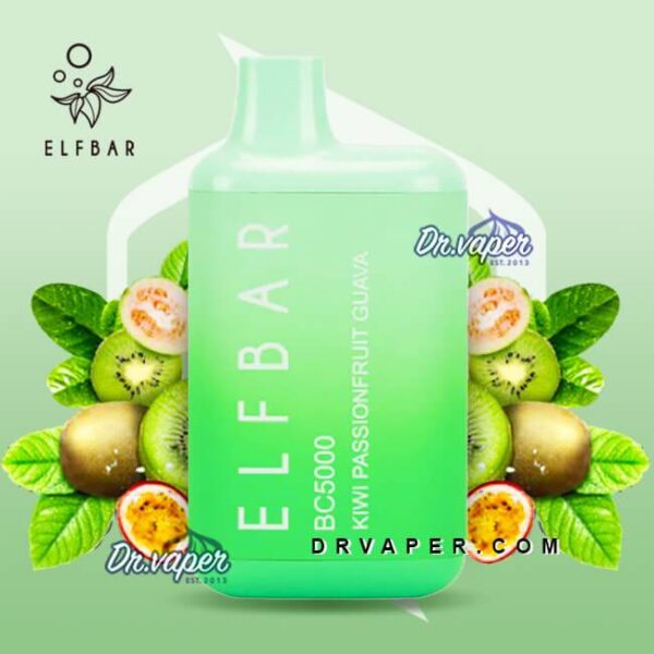 سحبة الف بار 5000 موش باشن فروت جوافه | Elf bar Passionfruit Guava 5000puffs BC5000