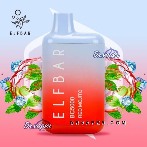 سحبة الف بار 5000 موش موهيتو احمر | Elf bar Red Mojito 5000puffs BC5000