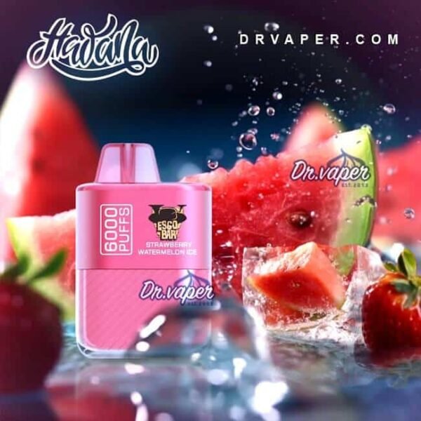 سحبه هوانا بطيخ ايس 6000 موش ايسكو بار hawana Watermelon ice 6000puffs