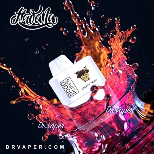 سحبه هوانا انيرجي 6000 موش ايسكو بار hawana energy drink 6000puffs