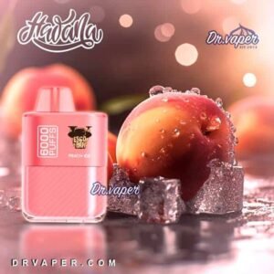 سحبه هوانا خوخ ايس 6000 موش ايسكو بار hawana peach ice 6000puffs