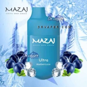مزاج توت ايس 7000 موش الترا سحبة الكترونية mazaj blueberry ice ultra 7000puffs
