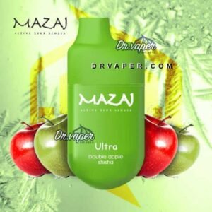 مزاج تفاحتين 7000 موش الترا سحبة الكترونية mazaj double apple shisha ultra 7000 puffs
