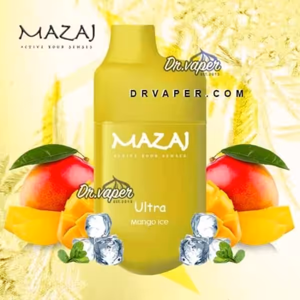 مزاج مانجو ايس 7000 موش الترا سحبة الكترونية mazaj mango ice ultra 7000puffs
