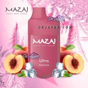 مزاج خوخ ايس 7000 موش الترا سحبة الكترونية mazaj peach ice ultra 7000puffs
