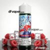 Juice Roll Upz Red Razz Ice 60ml bottle surrounded by raspberries and ice