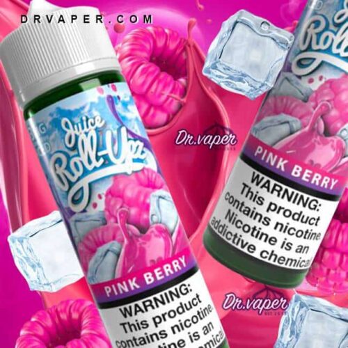 نكهة رول ابز بنك بيري توت ايس 60 مل roll upz pink berry ice 60ml