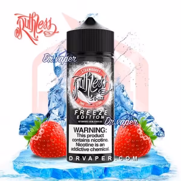 روثلس فراوله ايس 120 مل ruthless strawberry ice