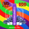 سحبة اي في جي بار بلس 800 موش عنب ايس | IVG BAR PLUS aloe grape ice 800 puffs