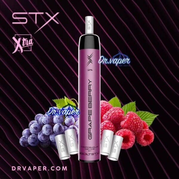 سحبة ستكس 3500 موش 4 فلاتر عنب توت | STX 3500 Puffs Grape Berry