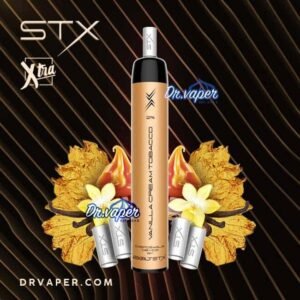 سحبة ستكس 3500 موش 4 فلاتر فانيلا كراميل توباكو | STX 3500 Puffs Vanilla Caramel Tobacco