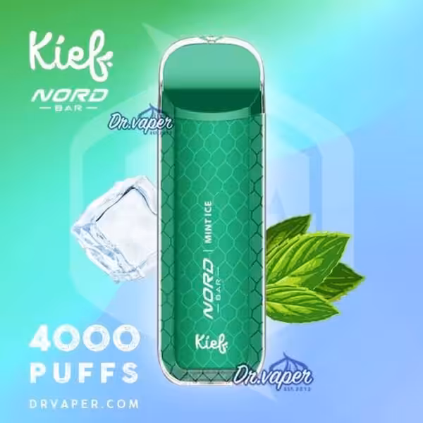 سحبة كيف نورد بار 4000 موش نعناع ايس Kief Nord Bar Mint Ice